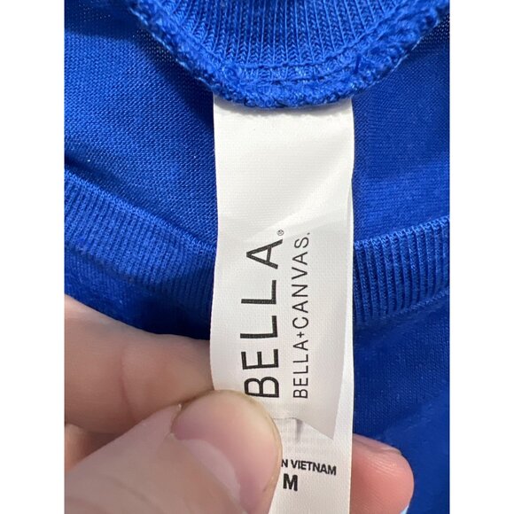 Bella+Canvas Miss America Sleeveless Muscle Tee Size Medium Blue Polyester Blend - Picture 3 of 6